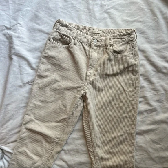 PacSun Corduroy Cream Mom Jeans - Picture 4 of 7